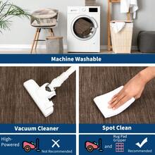 Kitchen Modern Simple Home Decor Area Rug Thin Low Pile Washable Carpet Soft Non Shedding Bordered Floorcover Easy To Clean Non Slip Entrance Runner Rug Stain Resistant Printed Mat Throw Rug For Hallway Bathroom Bedroom Dinning Room Laundry Living Room - Brown - View 6