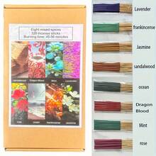 20/120 Pcs Lavender Incense Sticks, Natural Bamboo Sticks, Handmade Aromatherapy For Relaxation, Focus, Rejuvenation, Sensory Enjoyment, Meditation And Yoga, Long-Lasting Fragrance, Suitable For Air Purification, Sleep And Relaxation, Especially In Summer