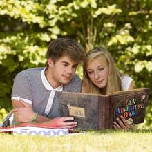 146Page DIY Handmade Scrapbook Embossed Leather Cover Ideal For Memories Anniversary Wedding And Best Friend Gift Inspired By The 'Up' Saga Ball