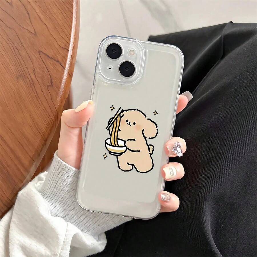Bear Kitchen Couple Pattern Phone Case For 16/16Plus/16Pro/16Pro Max, 15/15Plus/15Pro/15Pro Max, 14/14Plus/14Pro/14Pro Max, 13/13Pro/13Pro Max, 12/12Pro/12Pro Max,  11/11Pro/11Pro Max Series - Mixed Color 1 - View 1