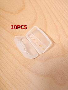 3 piezas/6 piezas/10 piezas Funda transparente portátil para cabezal de cepillo de dientes, artículos esenciales de baño, decoración de baño del hogar, decoración de otoño, de vuelta a la escuela - transparente - Ver 9