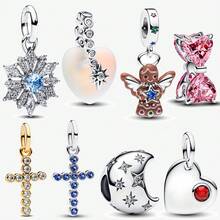 1pc Angel's Love Charm Silver Plated FIT Bracelets Necklace DIY Commemorative Day, Engagement Party, Jewelry, Gifts