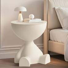 Senmeo 1Pc Nordic Bear-Shaped Plastic Nightstand(Stackable/Storage/Display) For Bedroom/Living Room|Modern Minimalist - trắng - Xem 10