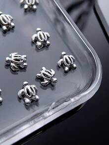 20 chiếc phụ kiện trang trí móng tay, móng giả, phụ kiện móng tay hình rùa biển màu vàng và bạc, phụ kiện móng tay kim loại chủ đề đại dương mùa hè, đá trang trí móng tay, thích hợp cho nhiều mục đích trang trí móng tay DIY. - Nhiều màu - Xem 2