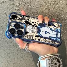 Anime B-Bluelocks Phone Case Compatible With  16 15 14 13 12 11 Pro Max X XR XS Max 8 12 Plus Shockproof Transparent Soft Back Cover  17 Case Cover For  17 Pro Max - 混合顏色 - 查看 4