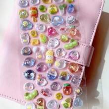 New Cute INS Style 3D Cartoon Acrylic Brick Stone Stickers, Strong Adhesive, Suitable For Decorating Scrapbooks, Phone Cases, Desktops, Rooms, Laptop Covers, Etc.