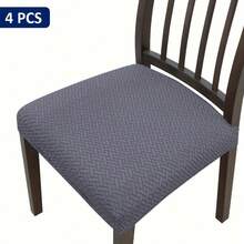 1/4/6 pezzi Cuscini per sedia in tessuto twill antiscivolo, imbottiti, di colore unito, per decorazione di casa, cucina, sala da pranzo - Multicolore - Visualizzare 13
