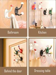 1 Wandhaken, Schwerlast-Handtuch- und Mantelhaken, wasserfester Badezimmer-Duschvorhang-Haken, Küchenlagerung, Heimspeicherung und kleine Heimdekoration Artikel.