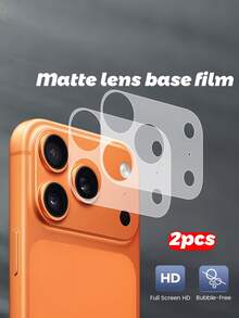 2 件装磨砂 TPU 超薄玻璃纤维底膜，镜头镂空底座保护膜，适用于 17/17 Pro/17 Pro Max/17 Air