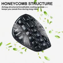 Motorrad Sitzkissen, Druckentlastende Motorrad Luftkissen Sitzauflage - Universelle Passform mit wasserdichtem schwarzem TPU-Material für Cruiser, Motorräder, Elektroroller und Touring-Sättel