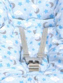 Soft Padded Stroller Cover For Boys And Girls 100% Cotton - 藍色睡眠 - 查看 2