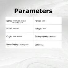 FollowBreak 1pc Ankle Massager, 4 Heating Modes, 3 Vibration Levels, Portable Massage Tool, Foot Massager, Rechargeable Heated Vibration Massager, Suitable For Home Use And As A Gift