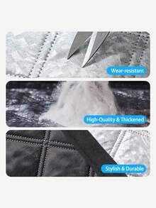 1 件冬季重型拉链防风窗帘 - 拉上拉链锁住温暖，阻挡穿堂风和消除噪音，5 分钟免钻孔安装，多种尺寸适合所有窗户 | 卧室（隔音睡眠）和客厅（舒适冬季）必备 - 銀色 - 查看 5