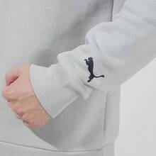 Puma Unisex Fleece Sweatshirt, Comfortable Casual Crew Neck Long Sleeve Pullover, 534404-09 - Sky Blue - View 6