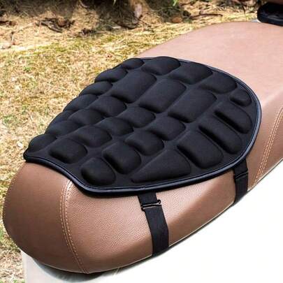 Cojín de asiento universal para motocicleta, antideslizante, transpirable y con absorción de impactos, de material de poliamida, compatible con varios modelos de motocicletas y scooters eléctricos. Accesorios para automóvil, Accesorios interiores para automóvil, Artículos esenciales para automóvil, Automóvil, Accesorios para automóvil para mujeres, Accesorios interiores para automóvil, Almacenamiento para automóvil