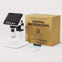 4.3-Inch IPS LCD Digital Microscope With 1000X Magnification, Suitable For Adults And Coin Collectors, Featuring 8 Adjustable Leds And Compatible With Windows, Digital Microscope With Articulating Arm, Handheld Digital Microscope, Microscope With Screen, Microscopes, Portable Microscope, Usb Microscope