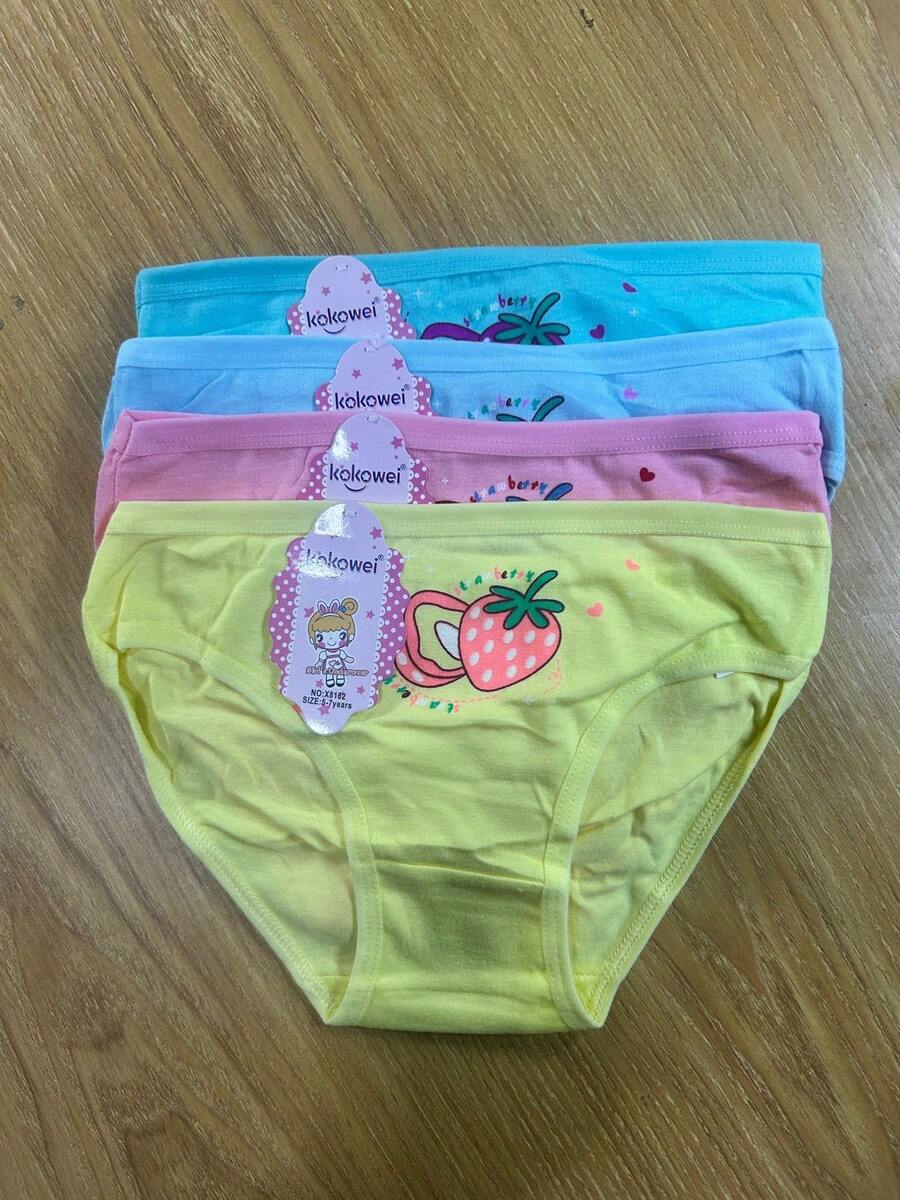 4 piezas calzones de niña - Multicolor 5-7 - Ver 1