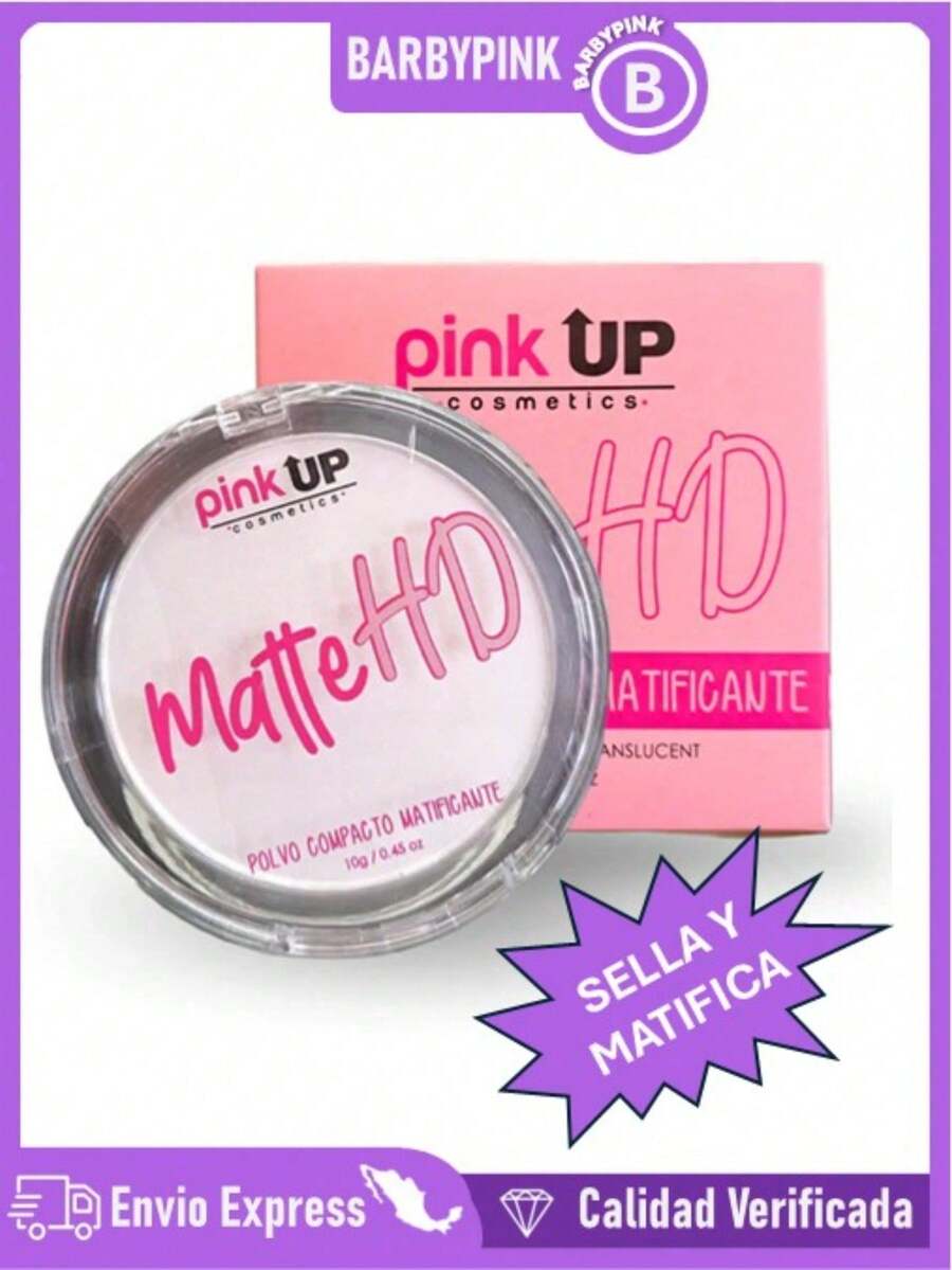 Polvo Traslucido Matte Hd Pink Up Polvo Matificante para piel Grasa Mixta - 1 PIEZA - Ver 1