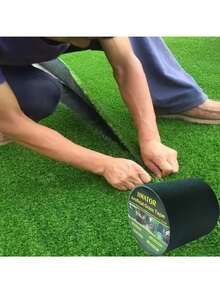 Outdoor Artificial Grass Carpet, Artificial Grass Seam Tape, Self-Adhesive Waterproof, Wear-Resistant Seamless , Suitable For Sports Fields + Yards + Plant Protection, Football Field Fixation, Plastic Synthetic Grass Mat, Easy To Install Fake Grass, Outdoor Artificial Grass Carpet, Outdoor Garden Decor, No Electricity Required, For Balcony Decoration, Green Plant Replacement