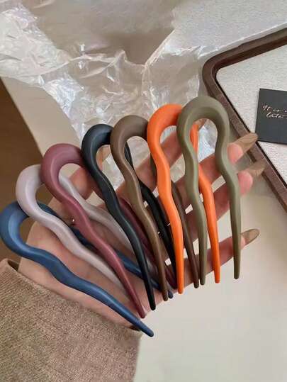 5/7pcs Vintage Elegant Wavy Hair Clips, Fashion Versatile & Minimalist Hair Accessories Suitable For Daily Wear, Casual, Party, Commute, Vacation