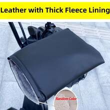 一副冬季保暖摩托车手套 - 加厚保暖内衬，电动滑板车保暖车把套，安全绑带设计，安装简便，兼容摩托车、自行车、踏板车 - 适合冬季寒冷天气骑行、长途和日常通勤，四季皆宜，易于清洁