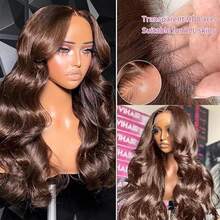 13x6 Lace Front Wigs Human Hair 360 Full Lace Frontal Wig With Pre-Plucked Hairline & 200% Density - Natural Black/Blonde Highlights - Deep Curly/Deep Wave/Body Wave/Straight Human Hair Wig For Women & Men - Transparent HD Lace - Natural Black/Blonde/Chocolate Brown/99j /4/27 - Suitable For All Light Beige Tones - Party & Casual Attire - 360/13x4/13x6/5x5/6x4 Full Lace Design For Secure Fit & Natural Look - Deep Curly Wave Texture - Versatile Styling Options - 巧克力棕 - 查看 6