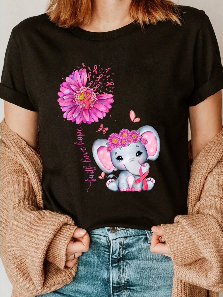 Women T-Shirts - Black - View 1