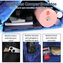 SYCYKA Mochila Deportiva Cordon para Hombre y Mujer, Bolsas de Cuerdas de Gran Capacidad Impermeable, Bolsa de Deportiva Gimnasio para Basquetbol, Ftbol, Natacin, Gym