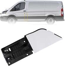 Boine Fuel Filler Door Housing Pocket Hinge With White Cover Compatible With 2015-2023 Transit 150 250 350 Gas Door Cap Replace CK4Z-5427936-A CK4Z5427936A