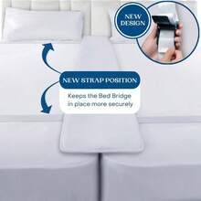 Premium Bed Bridge Twin To King Converter Kit - Bed Filler to Make Twin Beds Into King Connector - Twin Bed Connector King Maker Mattress Connector Guests Stayovers Family Gatherings - Puente de cama, 30,5 cm (Premium) - Ver 4