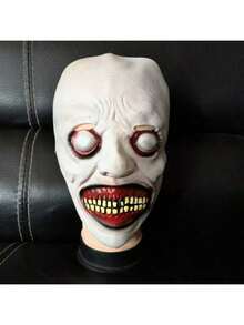 1/2 piezas Máscara de terror de Halloween, máscara realista y espeluznante, accesorio para disfraz de fiesta de Halloween y mascarada