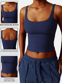 MFVIM Damen Fitness Top, Yoga Tragen, Sport Trägerhemd, hochelastisches Workout Trägershirt, geeignet für Zuhause, Pendeln