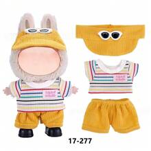 新款 17 厘米 娃娃衣服，适合第一代、第二代、第三代 17 厘米娃娃，多功能服装套装（不含娃娃和眼镜） - 彩色 - 查看 18