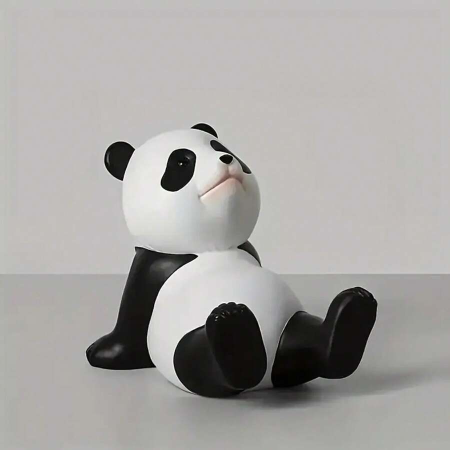Compatible With IPhone, Android Phone, Gift For Birthday, Family, Friends Phone Holder - 1pc Kicking Panda Phone Holder - View 1