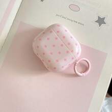 Pink Star Minimalist Design Earphone Case + Hanging Ring Set Compatible With Apple Pro3/ Pro2/ Pro/ 4/ 3/ 2 - Pink - View 9