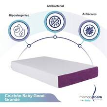 Colchn de Cuna Para Beb Good u2013 Firmeza MediaSuave - 130x 70x 15 u2013 Hecho de Espuma de Poliuretano - Grande: 140 x 80 cm - Ver 6