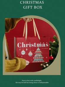 1pc Christmas Scented Candle Gift Set, Ambient Home Handmade Fragrance Decoration, Candle Christmas Gift, Christmas Decorations, Christmas Gifts - Multicolor - View 7