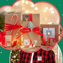 25 pezzi Adesivi numerici natalizi, Adesivi numerici per calendario dell'avvento natalizio colorato, Conto alla rovescia 1-25 giorni, Adesivi per calendario dell'avvento fai-da-te e sigillatura di regali, Forniture per ufficio e scuola per il conto alla rovescia di Natale, Adesivi per sigillatura di regali per feste, Forniture per scrapbooking, Forniture scolastiche (stile kraft)