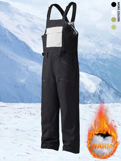 2025 New Women's Ski Suit, Padded Overalls, Loose Straight Ski Pants, Outdoor Skiing Ski Outfits