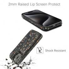 Compatible With IPhone 15 Pro Max 6.7" Wallet Case With Card Holder Slot Folio Flip PU Leather Kickstand Double Magnetic Clasp And RFID Blocking Design Cover 6.7 Inch (Wild Flowers){"Color_name":"WildFlowers","Size_name":"IPhone15ProMax6.7\""} - 多色13 - 查看 7