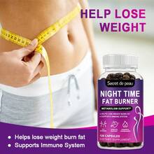 MULITTEA Quick Ship Items | Night Time Fat Burner Capsules For Women - Weight Loss Products To Support Metabolism & Weight Loss, Dietary Supplement - 1 Pack(60Pcs) - 查看 1