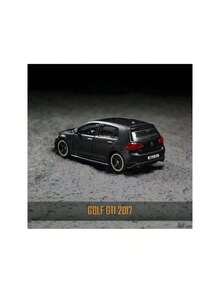 Burago 1:64 Scale Diecast Alloy Car Model Collection, Official Licensed Replica Of , , Cadillac, Chevrolet, Collectible Racing Car Toys, Birthday Gift For Men - Volkswagen Golf GTI-black - View 3