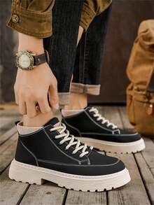 أحذية رياضية للتزلج على الطراز البسيط للرجال، للخارج والرياضة