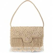 Potli Bags  For Women Evening Bag Clutch  Bride Purse With Drawstring - 玫瑰金 1 - 查看 2
