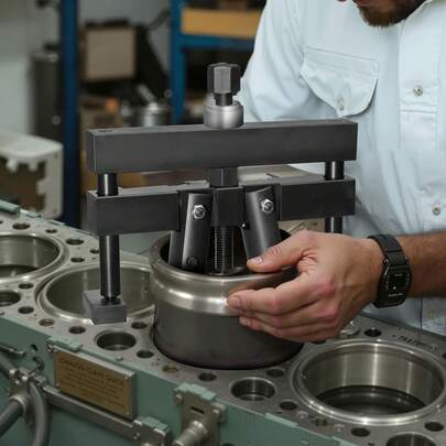 Universal Cylinder Liner Puller Assembly, Used For Mack Cummins Cat On Wet Liner From 3-7/8 In To 6-1/4 In Bore, Diesel Engine Cylinder Liner Removal Tool, Replace PT-6400-C, M50010-B, 3376015