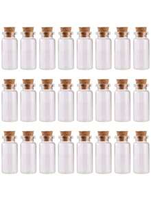 10ml Glasflaschen mit Korkverschluss, Potion Gläser Halloween Dekoration, Wunschflaschen für Baby-Shower, Hochzeitsgeschenke, Party Dekoration, DIY Aufbewahrungszubehör