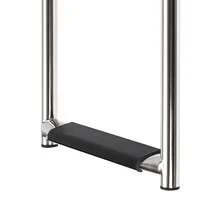 Marine Yacht Boat Ladder Stainless Steel 2 Step Telescopic Boat Ladder, Folding Swimming Pool Ladder Max 330Lbs