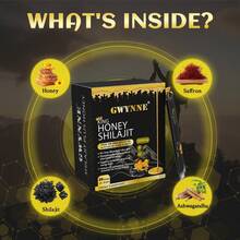 Gwynne Shilajit Honey Sticks Suplementos 30 Sticks Puro Del Himalaya 85 Micronutrientes 3000mg Apto Para Hombres Y Mujeres 100% Natural Orgánico - Otros - Ver 6