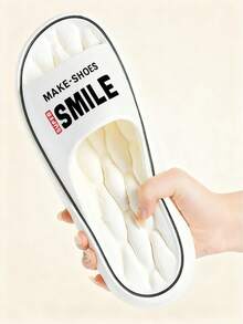 Dép hở mũi thời trang mới cho nam, đế mềm bằng chất liệu EVA, dép đi trong nhà thoáng khí thoải mái, màu đen, phù hợp cho cả đi bộ trong nhà và ngoài trời, dép đi làm thiết yếu hàng ngày. - trắng - Xem 3