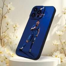 Una funda protectora suave y popular con diseños de jugadores de fútbol a la moda, compatible con los modelos de  7/8/X/XS/XR/11/12/13/14/15/16 Plus Pro Max Mini 16E. Es un regalo perfecto para días festivos o cumpleaños, adecuado para novias, novios, mujeres, hombres, esposos, esposas, amigos, o incluso para. - Mezcla de colores - Ver 9